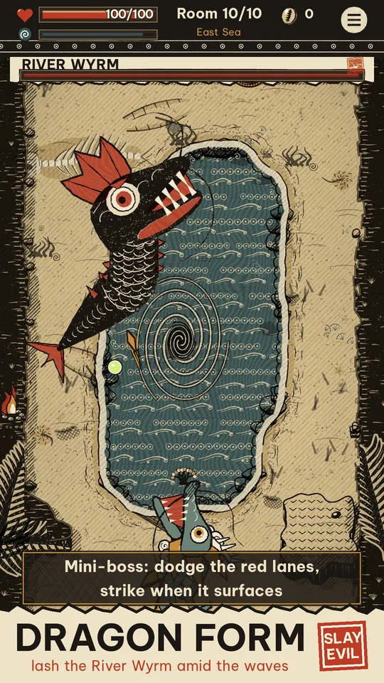 Dragon Form: Long Quân becomes a water dragon and lashes the River Wyrm